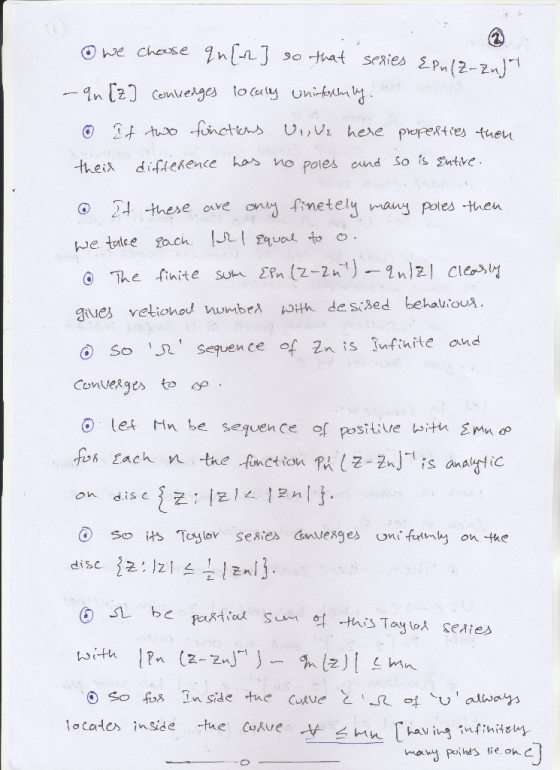 -thei dilekence hos no poles cnd So is Stve these ave onud fine tely man pole亼them ④ ( ) So i,R Sequence of 2n is Infinite a
