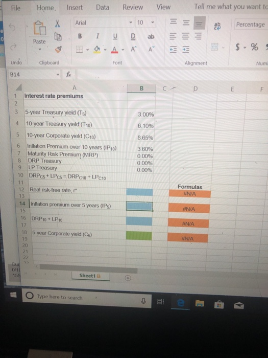 Tell me what you want to File Home. Insert Data Review View Ξ Ξ percentage Arial L Paste Numi Alignment Undo Clipboard Font