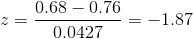 0.68 - 0.76 0.04271.8/