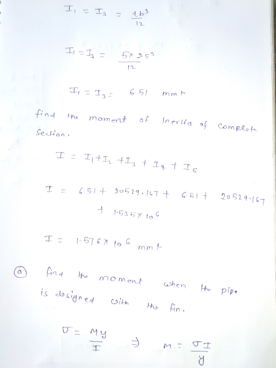 12 5X 9.5 651 In er Lia a f find ofCompeot moment Secton 20 529167 ぐら1+ 53hxo ら76 × o mm find momenf hen pipe is dosigned Coi