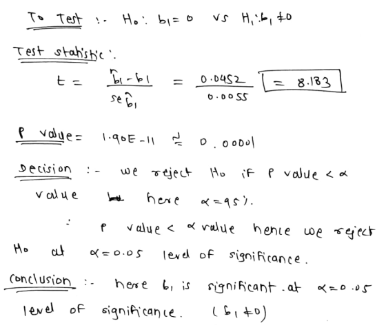 T Tes Test stahsbc. D ecision:- e 0( 0.05 lexd of significance Ho 0 ev of sianifcance