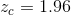 z_c=1.96