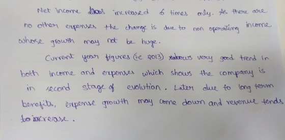 no othasn enpemes the chams is e to non operaling cshse g nome rowth may not ba huge Curvent an tigures Ge g013) takrus very