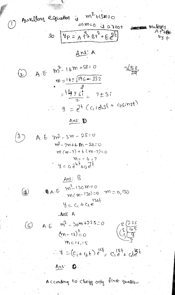 by t Ans: A = 195 (196-232 AnsD Ans: m(m-130) -omo,130 Ans A om 2250 s22s
