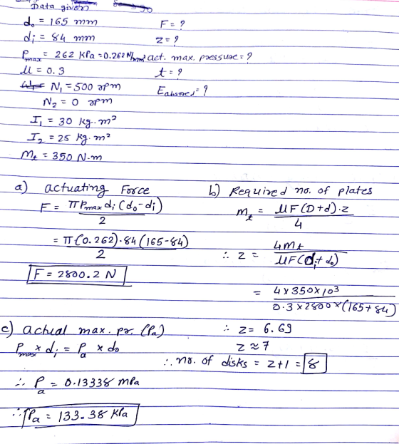 16.5 าวา วา di- SL mm ので a) actuah lo) Requived no. of plates Foxce 2 2. ム 350%)。 z- 6.63 ах 0-13336 mfa