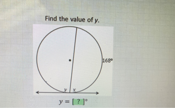 Find the value of y. 680