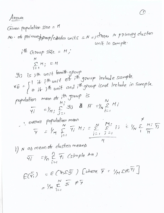 sue Given (opulation Size . T unit in Sam ple th 76 5.th unit σ , thgroup (relude sampk. 0 it }th unit and過group isnot irelud