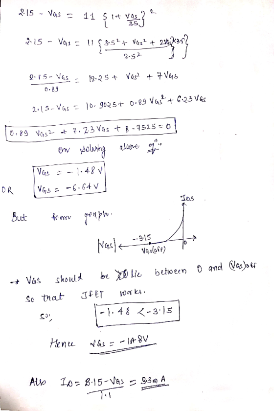 15 -Vas- 1 3S 3-52 0.89 Tas 315 0 Vss should be XD Lie between 0 and (Vas), So that T oo ks rt Henu