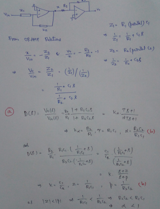 From OR-AMP Rections 21 R R3 Vin 2 D(K)- R, R, c 온个 しー (b)