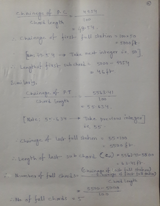 4 9 54 Chard ength 0 19 -. Chai nage. ơ. kde : 49,5y → Take next integer lie 50 Lengthot first sub chordDoD 45 汀S Si mi larl