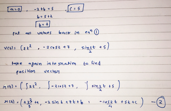 bSt2 e9η① back-in lut- values, ell- 2. take aan inte jatm to find OSÌ Han , ve chai 2 sm2t5 2上+1, -2sin t.tt, t t b 21 ce-r