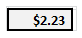 $2.23