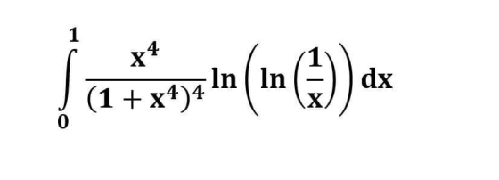 1 X In In X dx (1x4)4 0