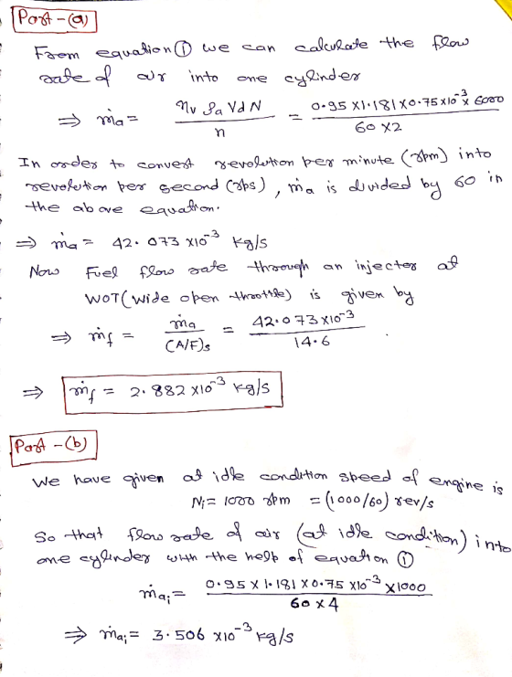 m into The ao ove 2a OM CA/F)s Pa -Cb) dle conton sbeed We have iven al enine is on 1 3