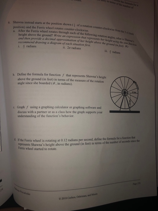 dt) in terms of the naumber of Shawna instead starts at the position shown of a rotation counter-clockwise position) and the