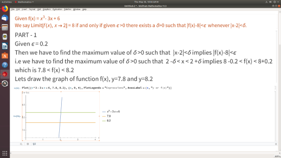 Mathematica Thu May 30, 10:44 AM Untitled-2-Wolfram Mathematica 11.3 Eile Eet sert Format Cell graphics Faluatien Palettes Wi