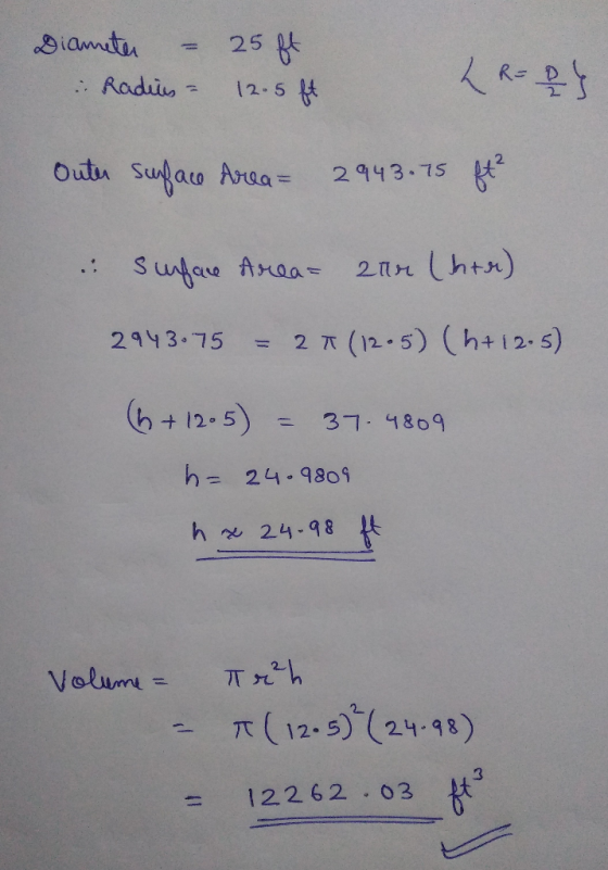 .: Radio 12-5 2. Oulu Su au Ara-294 3.75ド 2IH1.hty.) Siu bau finoa 는 (h+12.5) 2π (12-5) 2943-75 = b+12-5) -31.4809 h= 24.9809