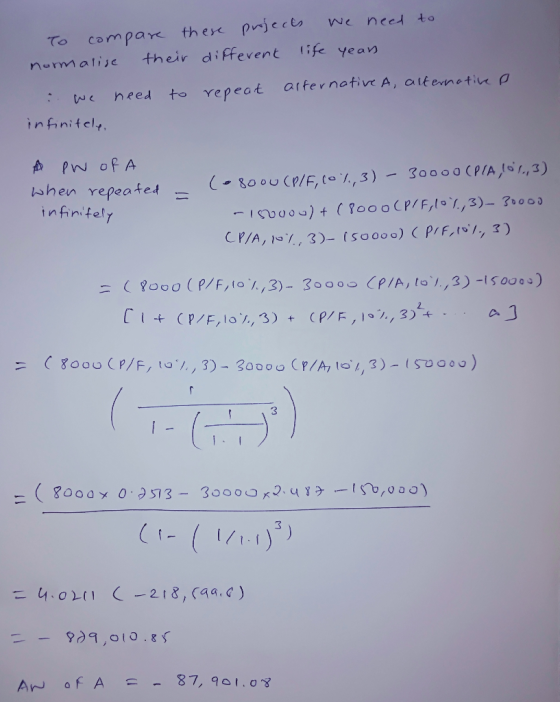 To comparc thexx prjecs we ncet to nomalije their diffevent lif ye av : we heed to repeot atfe r notive A, atterneti infinite