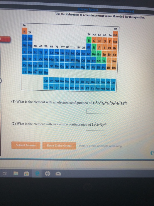 Use the References to access important valnes if needed for this question. IA BA 2A 3A 4A 5A 6A 7A Ge Rs Se Br Kr At Rn (a) W