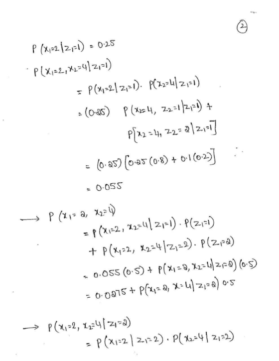 0.2S Plxi,2) P(-22Pzi) (0-as) P(X4, 2-12) Z2 (0-as) (05 (08)+l(02)] O.OSS P (a, 2 (Xi-2, X2 2-) P2i) P (K2, X242,2). P(zpa) P