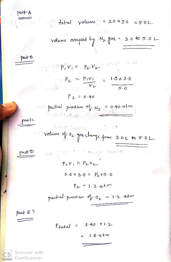 total yolunmu volume 1-0 2.0 5- 0 pant ron 3.0 L to 5-0 L al Put E) 0.40 +12 Ptotal - .6 atm Cs Scanned wit CamScanner