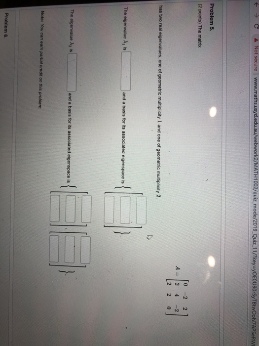 019 Quiz 11/?key yOEOU90rSyTBtwOoN7APSeRW 0 -2 2 A 2 4 -2