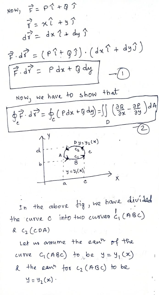 Now, PT +T p pP Pt93 ( dx? + dy3) P dxg dy we have to show that NoW A ap ay Pyzy2x) C A h y=9,(x) C a we hawe divídol dig the