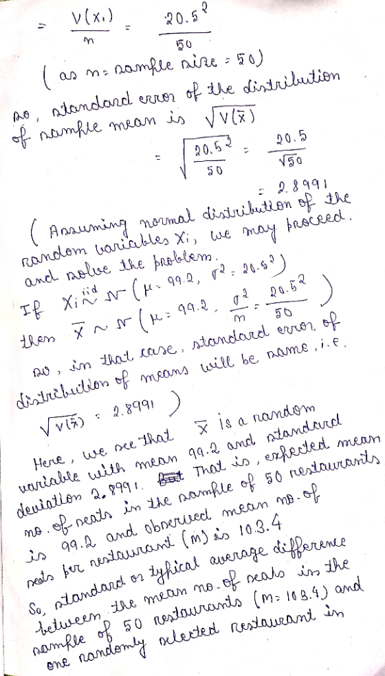 v(x.) 20.5 o niandancl of ihe dininiltion eJuen 20,5 5 0 50 Anaumingnoumal disisuibution op he Ramdom ariables X;, ue and nel