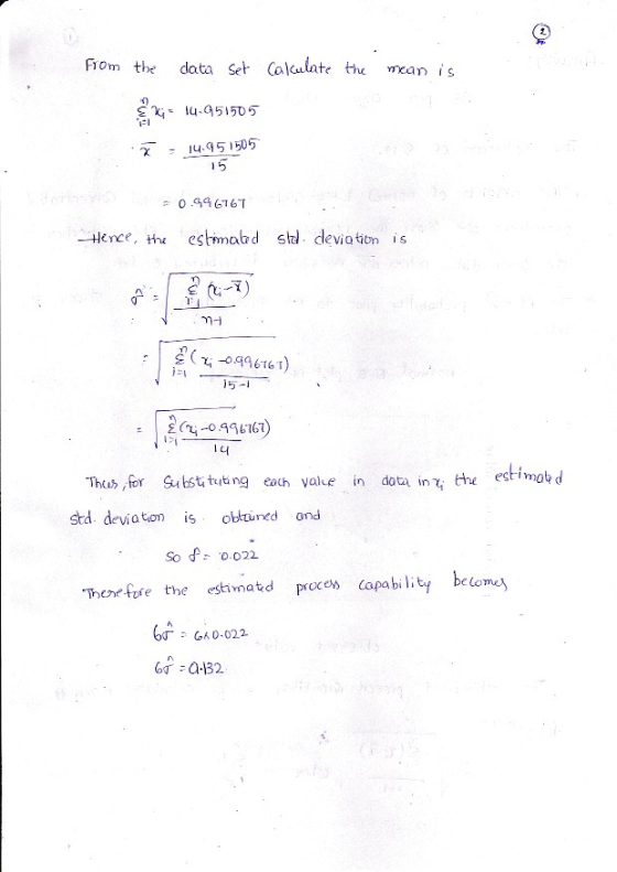 lom the data set Callte the mean is 14,G51505. 5 χ ence t estimald sdeviation s 2 C ะเ TET) 2-167) Thu for Suttng each ale n