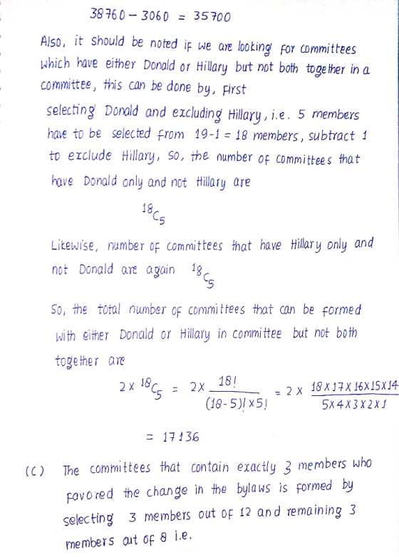 38 760 306035700 Also, it should be noted if we are looting for committees which have either Donald or Hillary but not both t