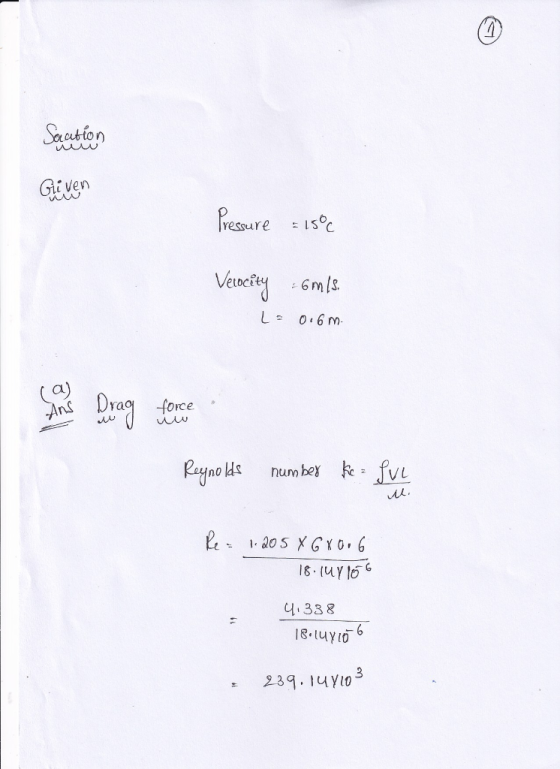Scution Gii ven Vewckey 6m(s. 06 m AnS Draa force e: ful. aynolds number 338 8 tuyIo t239. uYlo