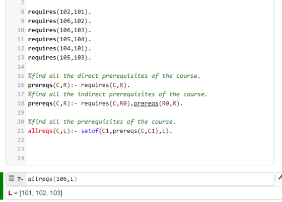 8 requires (102,101) 9 requires (106,102) 10 requires (106,103) 11 requires (105,184) 12 requires (104,101) 13 requires (105,