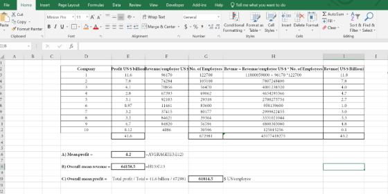 Page Layout File Formulas Developer Add-ins Help Tell me what you want to do Home Insert Data Review View AutoSum A Cut ab Wr
