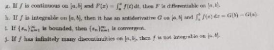 κ. If / is continuous ou ¡a,bj xnd F(z) nodt, then F is differnntiable on 1, b, h. If / is integrable un la.บุ, then it has a