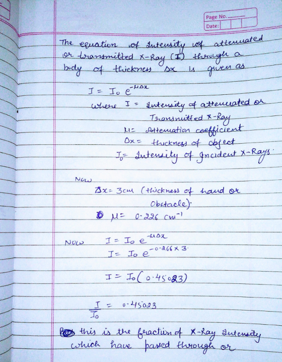 Page No. Date: sand nutted Lie Attenuation cee NOU (thickness-ot-harder Obstaele) 3x-3au NOLD 1 1503.3 ick hae baned Hrou