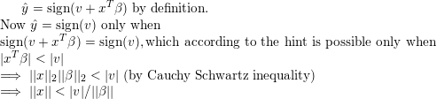 sign(v B) by definition. Now sign(v) only when sign(v ) sign(v), which according to the hint is possible only when T v (by Ca
