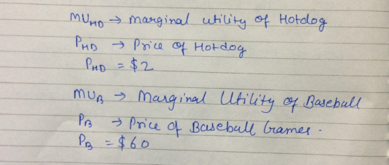 MUnDmanginal uhuty of Hotelog PHD Prca Hotdog PHD $2 Marginal Utility of Baschull Pre o Beuebull bramer PA460 Pra