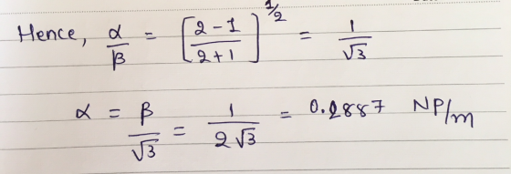 a = A-1 ] H ence, α