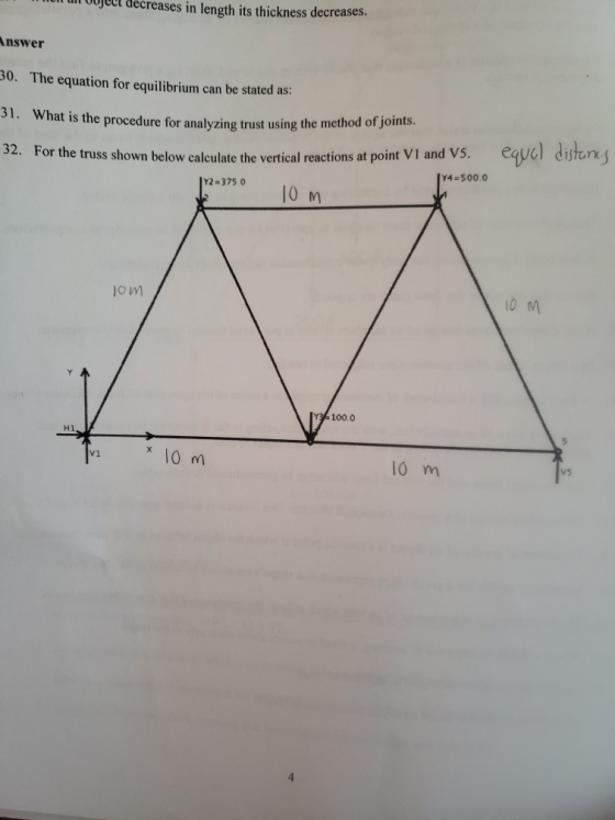 ll décreases in length its thickness decreases. nswer 30. The equation for equilibrium can be stated as: 31. What is the proc