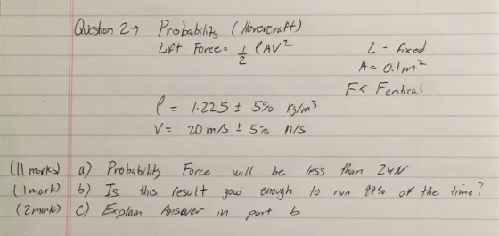 eCra 2 -Arod A-oImm 2 122.5 ± 5% kyn? Ill morks a) Robabilib Force will be less ton 24h/ (lmork). b) Zs ths result good enoug