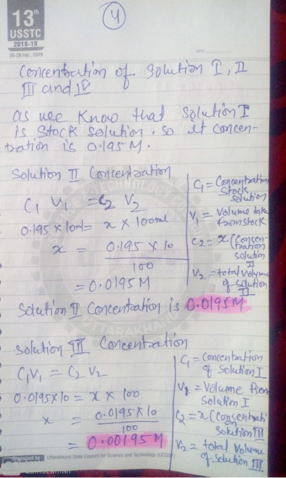 130 th USSTC 2018-19 26-28 Feb., 2019 Ceicentcution o Soution ,2 andie tha CLS nee KnoO s Stoc k Seluhan So t Concen Solutoy