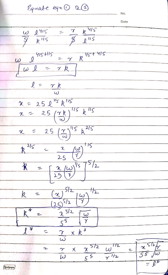 Equate eqn O No Date k k is 17st 4ts R SIIt Sih 25 R TTS 25 2S Y 2S 25 Stz 5 Y T2 dgngan