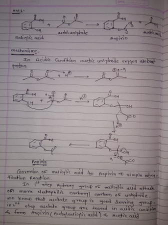 Aapiin mechonism Acidie ndition utetic un Acetic aud