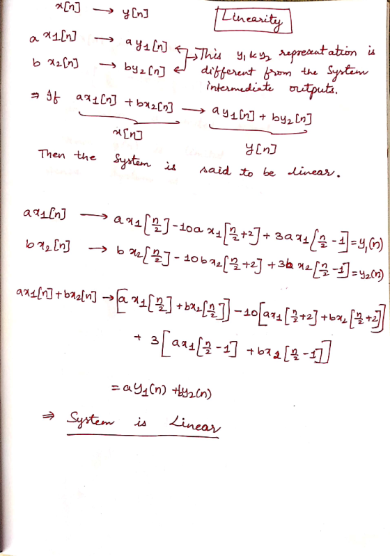 Zinearity rpresutatron is Saypten ntauta agaLn hs a dibferent intermedint the >by2(n] b 2n aa1n +bx2C0] aynby2 Cn] Systam The