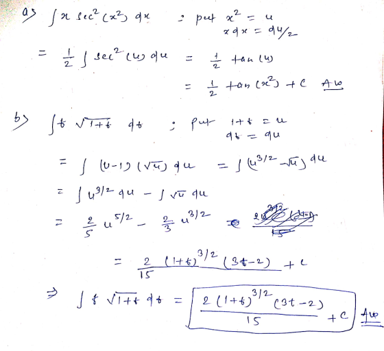J put 2 sec 2 Aw 2 Put u -1 J /2 /2 (+) 3t-2) 3/2 3t 2) 2 1+