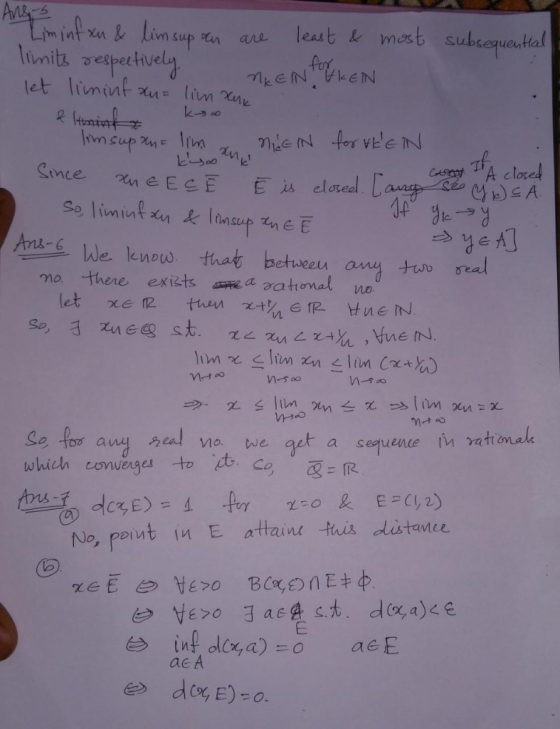 Ange Lim int xn& Lincup Iamits vespertvely let limint least & most subtequautal ane fox AKEN EN ke Since A closed Ine EcE Sol