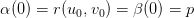 a(0)r(ua, vo) = B(0) = p
