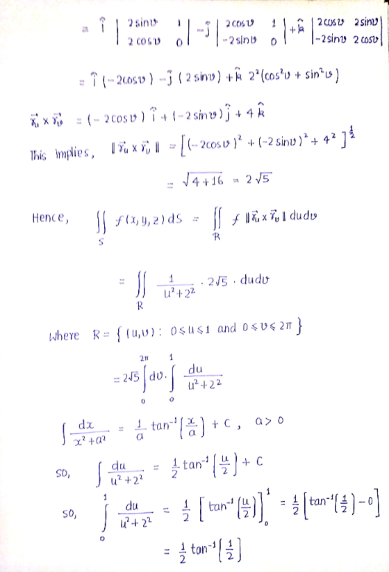 204 121 6 2 COS O 2sin9 O -2sinu 2 CosU 二(-2C0S U ) İ.il 2 sin.t, ) J.t 4 k Х, xy, Hence , 2/5 . dudu u+22 211 245 | du. ( d