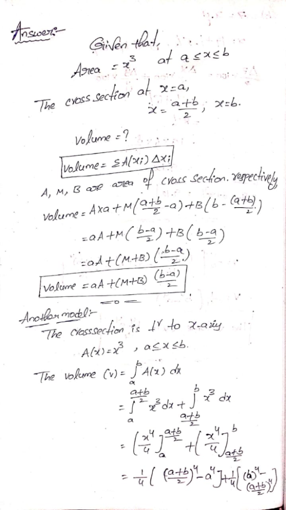 3 he cvosS Seciom a 2に Volume-SARE) △x; on. 20 (9や