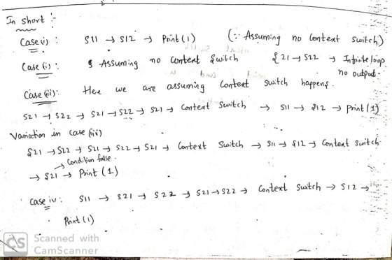 InShoYt C: Assuming no CteSwiteh Case)- Case . Case «iy He we aassumingustch hopen? Content Switch → s-m→Pint(1) . Cose firt